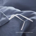 Latest design solid color wholesale 100% cotton duvet cover bed sheet set